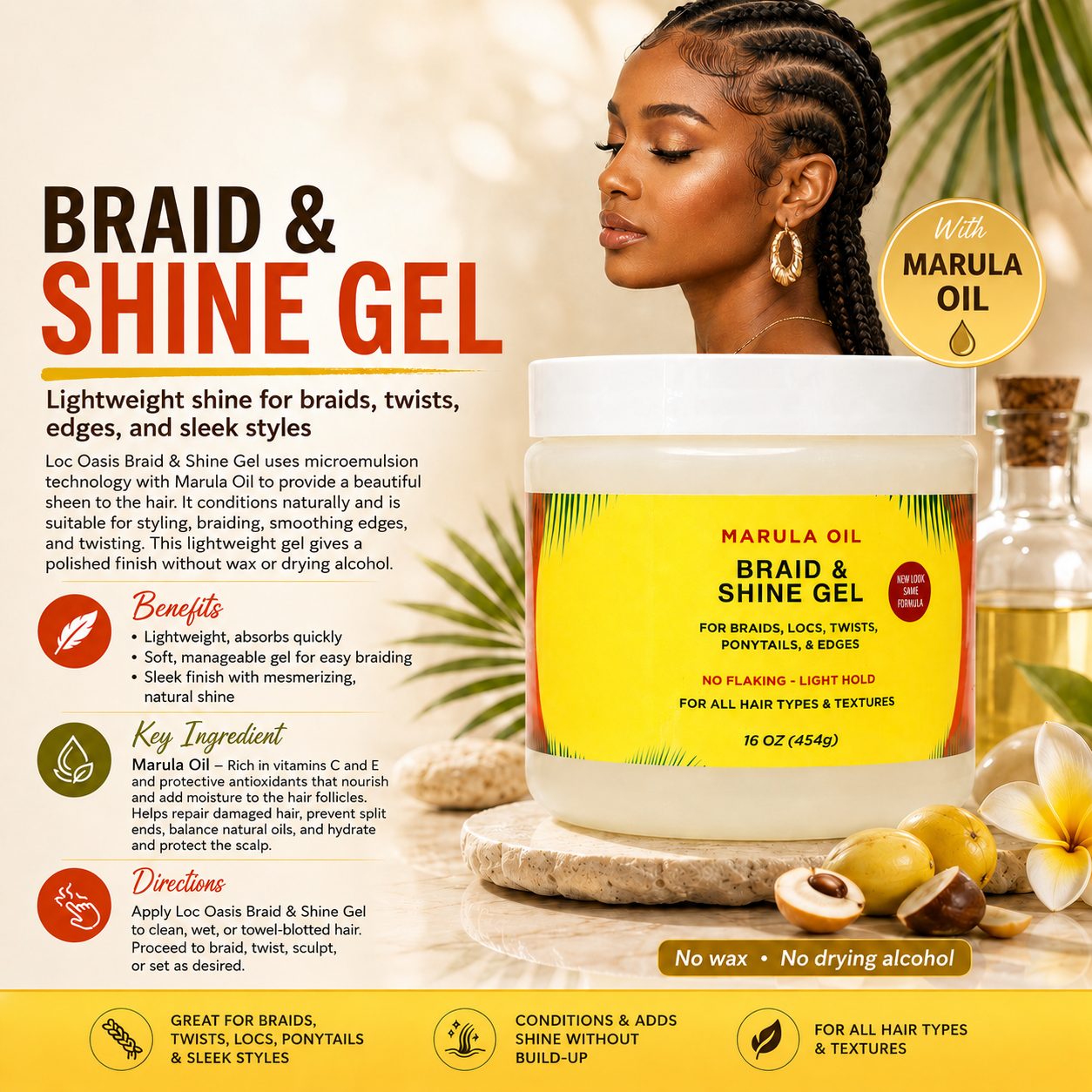 Braid & Shine Gel 16oz - Image 2
