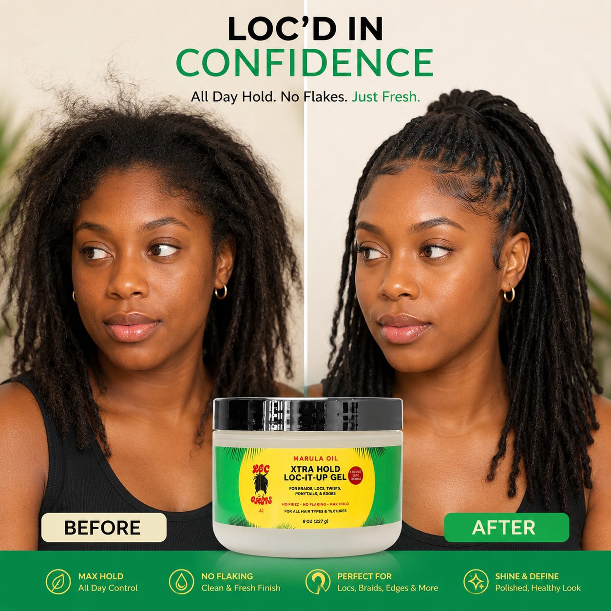 Xtra Hold Loc It Up Gel 8oz -