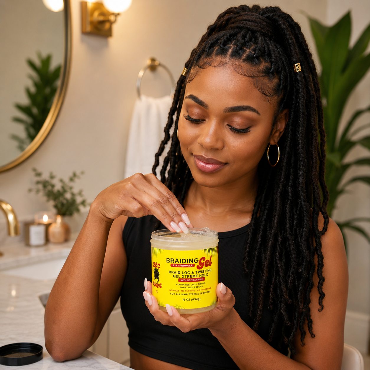 Braid Loc & Twisting Gel 16oz - Locoasis Beauty