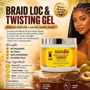 Braid Loc & Twisting Gel 16oz -