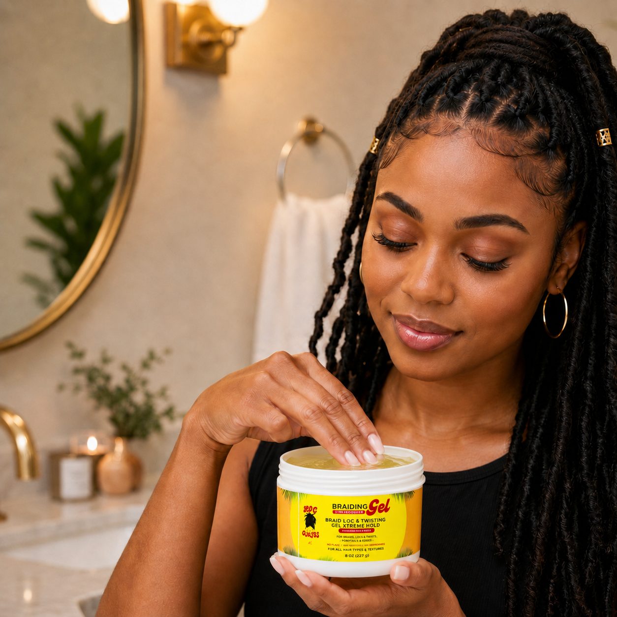 Braid Loc & Twisting Gel 8oz -